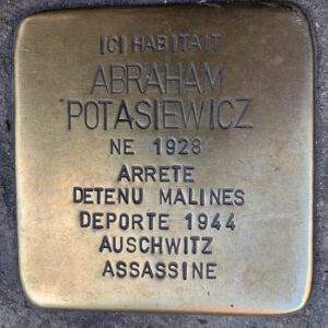 Pavé de mémoire pour Abraham Potasiewicz