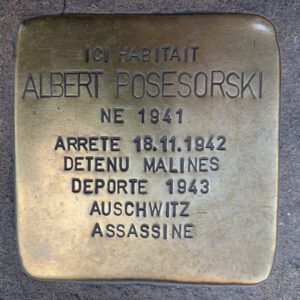 Pavé de mémoire pour Albert Posesorski