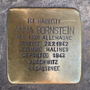 Pavé de mémoire pour Anna Bornstein