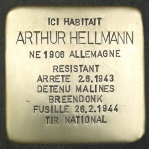 Pavé de mémoire pour Arthur Hellmann