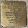 Pavé de mémoire pour Charles Van West