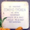 Pavé de mémoire pour Edmond Eycken