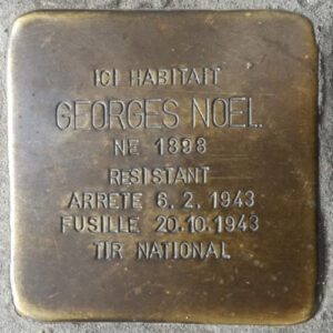 Pavé de mémoire pour Georges Noel