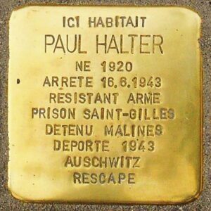 Pavé de mémoire pour HALTER Paul