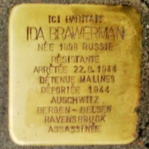 Pavé de mémoire pour Ida Brawerman