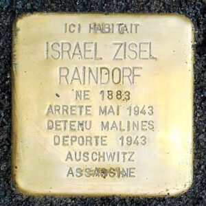 Pavé de mémoire pour Israel Zisel Raindorf