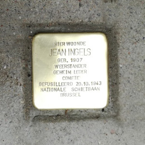 Pavé de mémoire pour Jean Ingels
