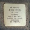 Pavé de mémoire pour Jean Pruin