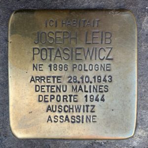 Pavé de mémoire pour Joseph Potasiewicz