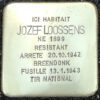 Pavé de mémoire pour Jozef Loossens