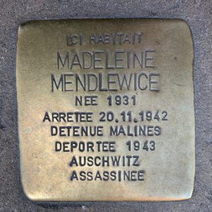 Pavé de mémoire pour Madeleine Mendlewice
