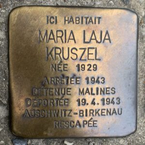 Pavé de mémoire pour Maria Kruszel