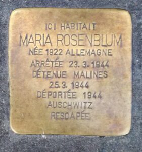 Pavé de mémoire pour Maria Rosenblum